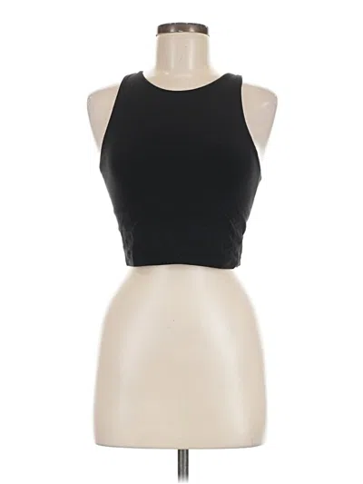 Pre-owned Athleta Tank Top Black Halter Neckline Tops