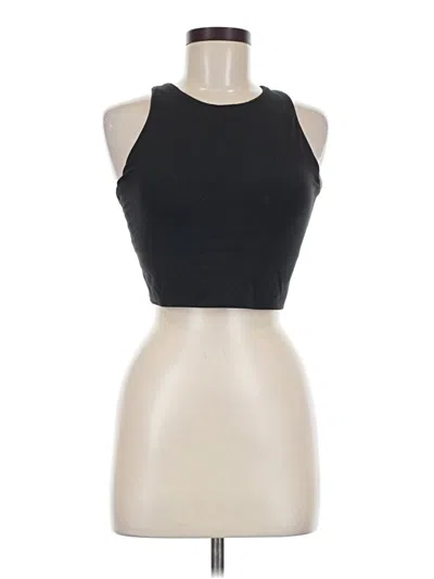 Pre-owned Athleta Tank Top Black Halter Neckline Tops