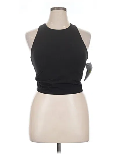 Athleta Tank Top Black Halter Neckline Tops In Gray