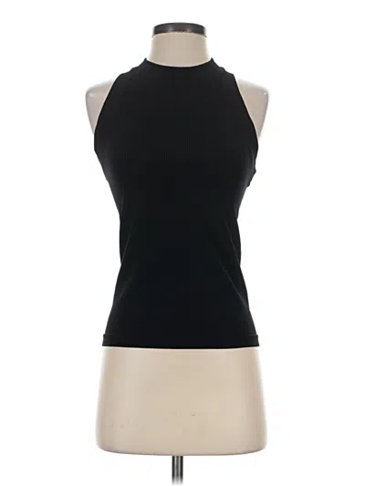 Pre-owned Athleta Tank Top Black Halter Neckline Tops