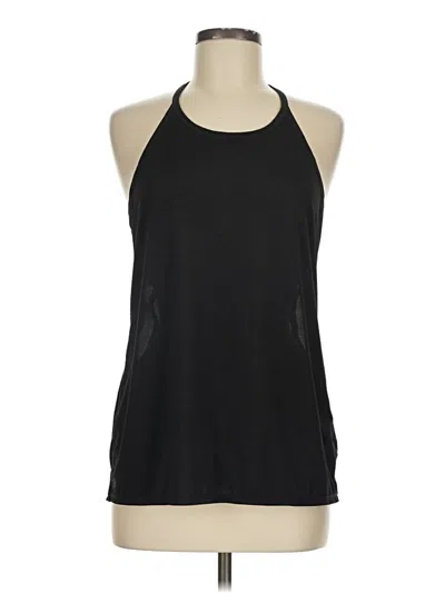 Pre-owned Athleta Tank Top Black Halter Neckline Tops