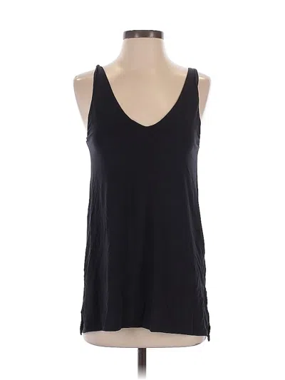 Pre-owned Athleta Tank Top Black Plunge Neckline Tops