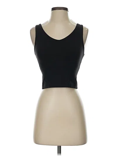 Pre-owned Athleta Tank Top Black Strapless Neckline Tops