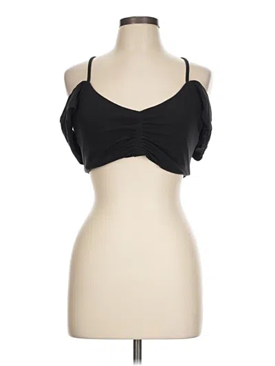 Pre-owned Athleta Tank Top Black Strapless Neckline Tops