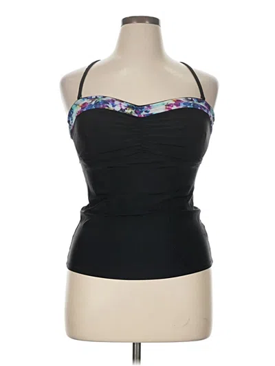 Pre-owned Athleta Tank Top Black Strapless Neckline Tops