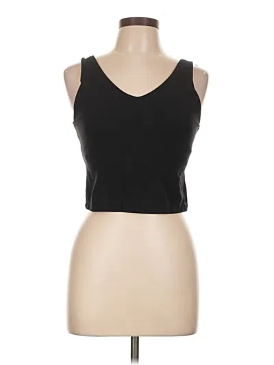 Pre-owned Athleta Tank Top Black Strapless Neckline Tops