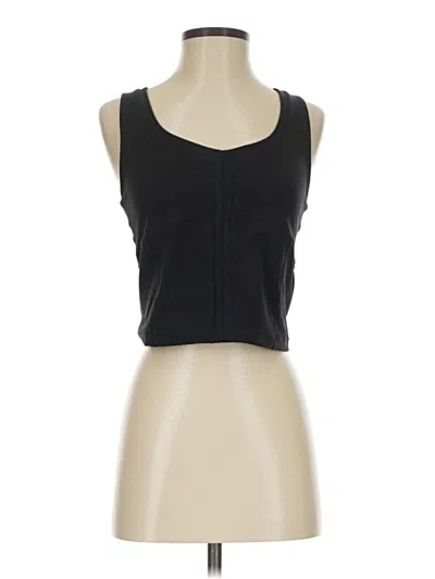 Pre-owned Athleta Tank Top Black Strapless Neckline Tops