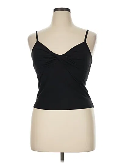Pre-owned Athleta Tank Top Black Strapless Neckline Tops