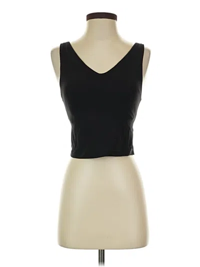 Pre-owned Athleta Tank Top Black Strapless Neckline Tops