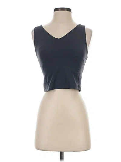 Pre-owned Athleta Tank Top Black Strapless Neckline Tops