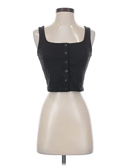 Pre-owned Athleta Tank Top Black Strapless Neckline Tops