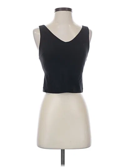 Pre-owned Athleta Tank Top Black Strapless Neckline Tops