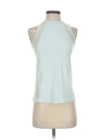Pre-owned Athleta Tank Top Blue Halter Neckline Tops