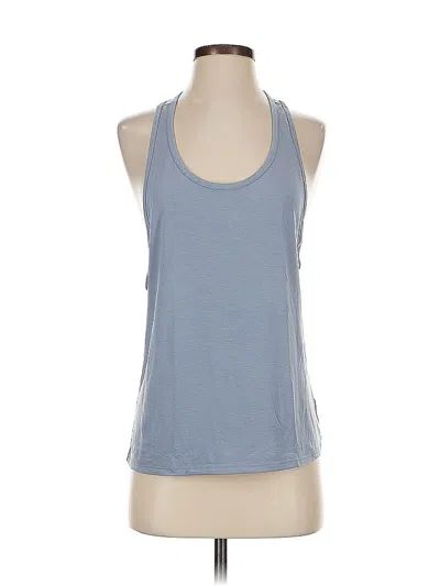 Pre-owned Athleta Tank Top Blue Halter Neckline Tops