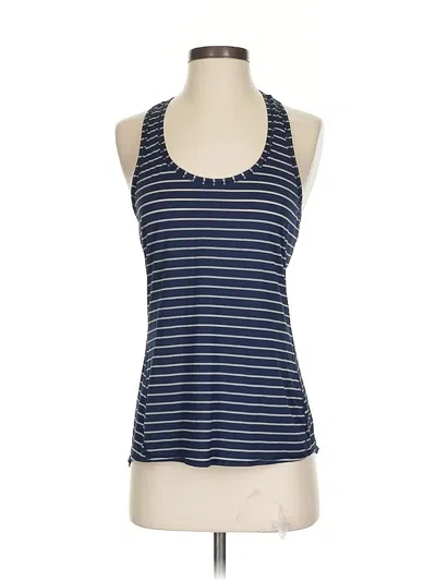 Pre-owned Athleta Tank Top Blue Halter Neckline Tops