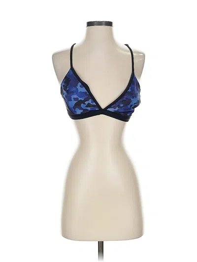 Pre-owned Athleta Tank Top Blue Halter Neckline Tops