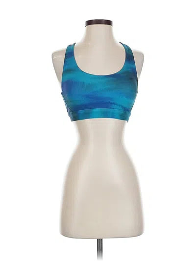 Pre-owned Athleta Tank Top Blue Halter Neckline Tops