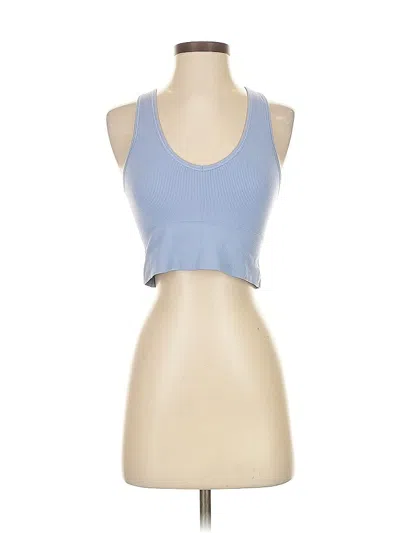 Pre-owned Athleta Tank Top Blue Halter Neckline Tops