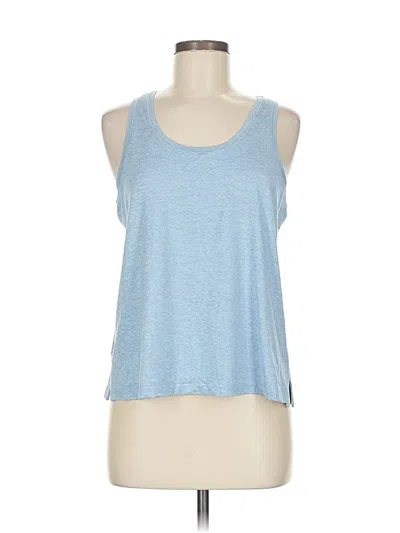 Pre-owned Athleta Tank Top Blue Halter Neckline Tops