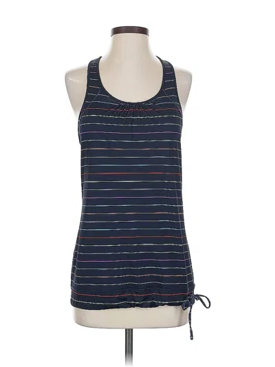 Pre-owned Athleta Tank Top Blue Halter Neckline Tops