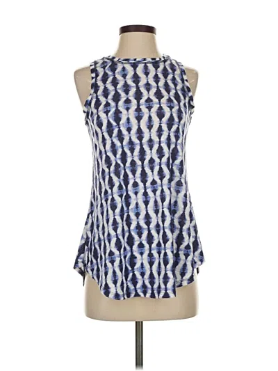 Pre-owned Athleta Tank Top Blue Halter Neckline Tops