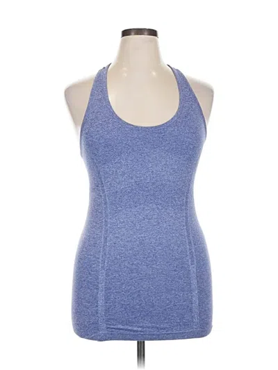 Pre-owned Athleta Tank Top Blue Halter Neckline Tops