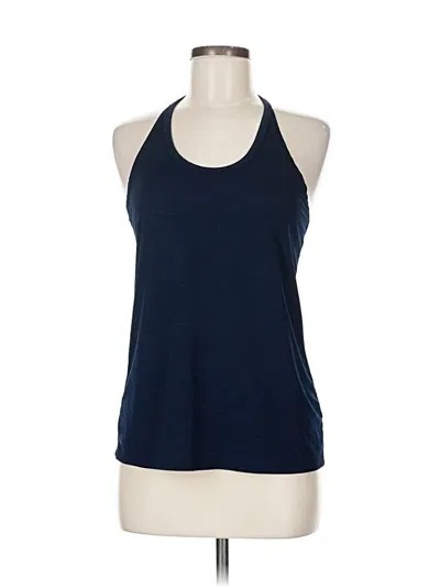 Pre-owned Athleta Tank Top Blue Halter Neckline Tops