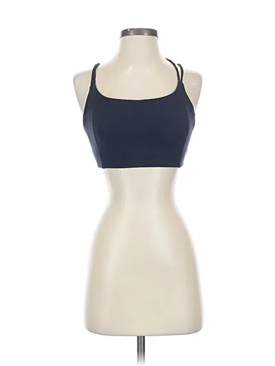Pre-owned Athleta Tank Top Blue Halter Neckline Tops