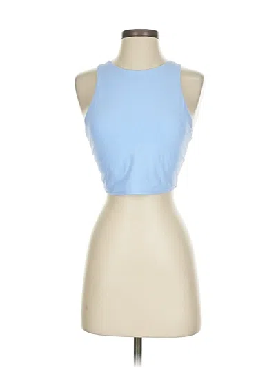 Pre-owned Athleta Tank Top Blue Halter Neckline Tops