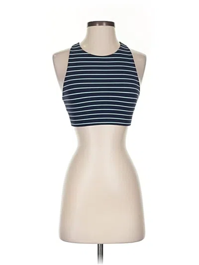 Pre-owned Athleta Tank Top Blue Halter Neckline Tops