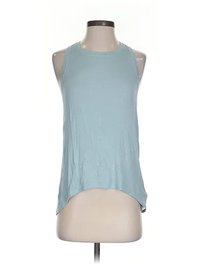 Pre-owned Athleta Tank Top Blue Halter Neckline Tops