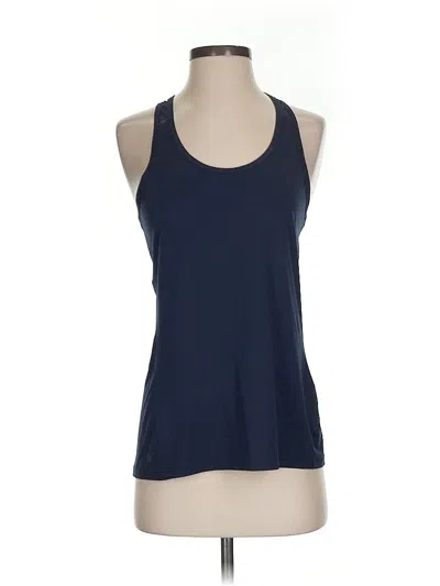 Pre-owned Athleta Tank Top Blue Halter Neckline Tops