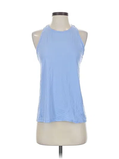 Pre-owned Athleta Tank Top Blue Halter Neckline Tops