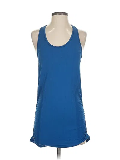 Pre-owned Athleta Tank Top Blue Halter Neckline Tops