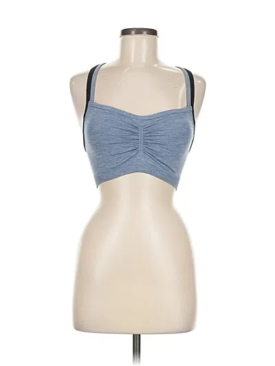 Pre-owned Athleta Tank Top Blue Halter Neckline Tops