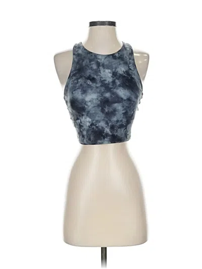 Pre-owned Athleta Tank Top Blue Halter Neckline Tops