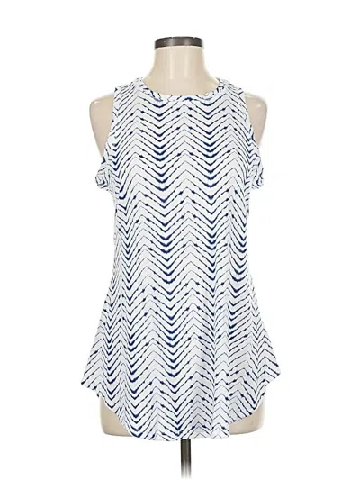 Pre-owned Athleta Tank Top Blue Halter Neckline Tops