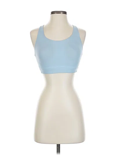 Pre-owned Athleta Tank Top Blue Halter Neckline Tops