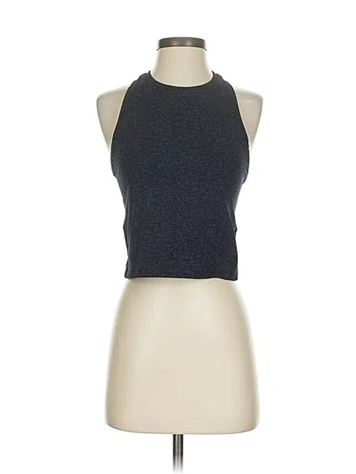 Pre-owned Athleta Tank Top Blue Halter Neckline Tops