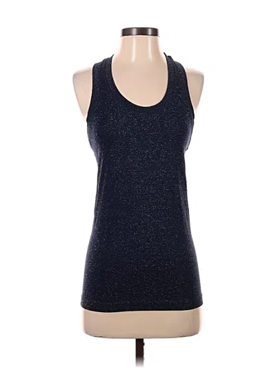 Pre-owned Athleta Tank Top Blue Halter Neckline Tops