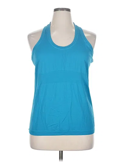Pre-owned Athleta Tank Top Blue Halter Neckline Tops