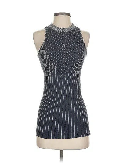 Pre-owned Athleta Tank Top Blue Halter Neckline Tops