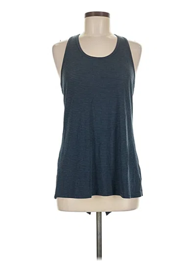 Pre-owned Athleta Tank Top Blue Halter Neckline Tops
