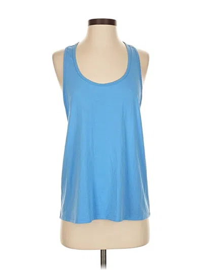 Pre-owned Athleta Tank Top Blue Halter Neckline Tops