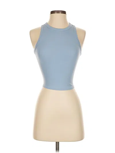 Pre-owned Athleta Tank Top Blue Halter Neckline Tops