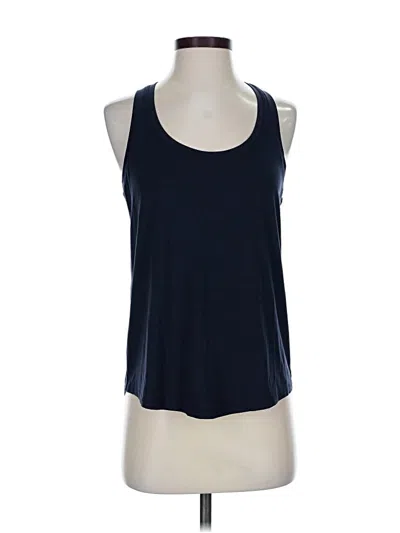 Pre-owned Athleta Tank Top Blue Halter Neckline Tops