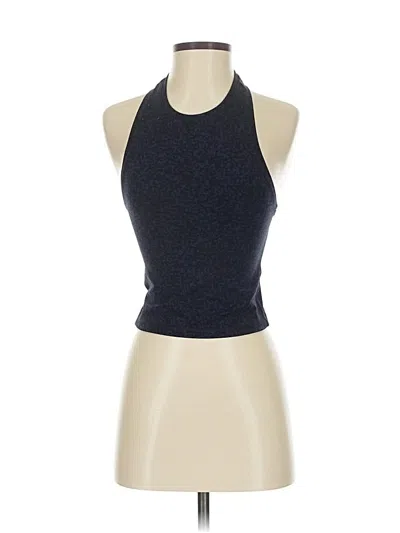 Pre-owned Athleta Tank Top Blue Halter Neckline Tops