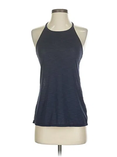 Pre-owned Athleta Tank Top Blue Halter Neckline Tops