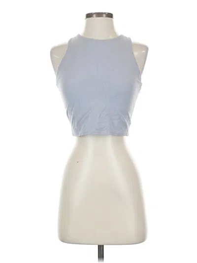 Pre-owned Athleta Tank Top Blue Halter Neckline Tops