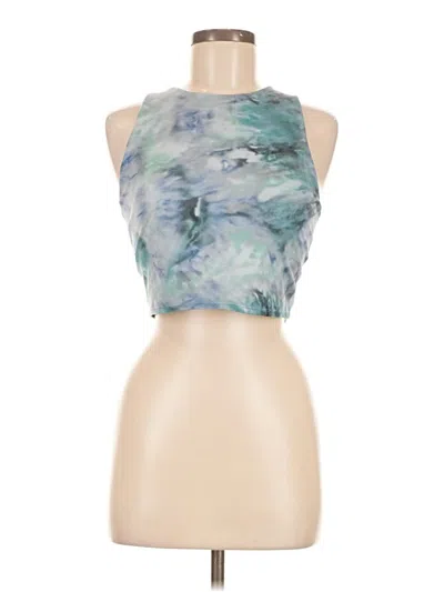 Pre-owned Athleta Tank Top Blue Halter Neckline Tops